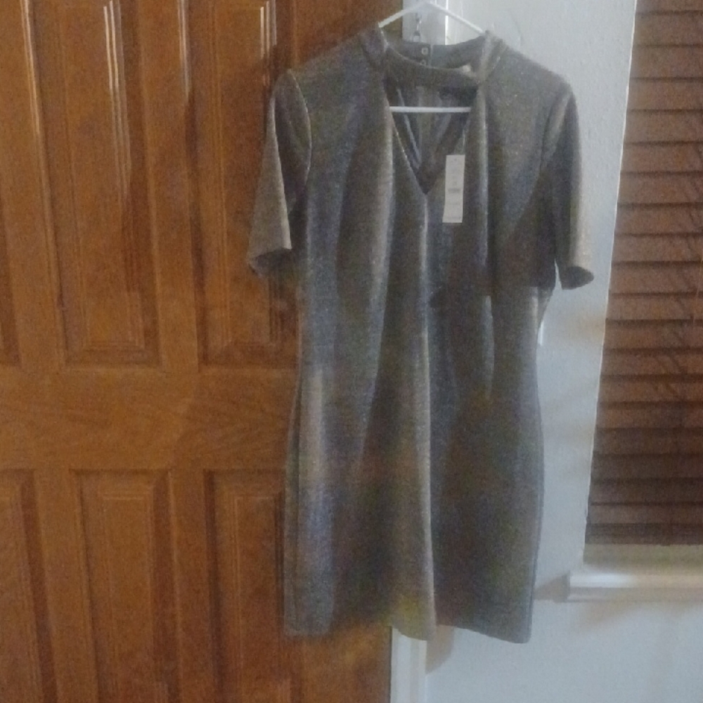 White House Black Market Brown Dress